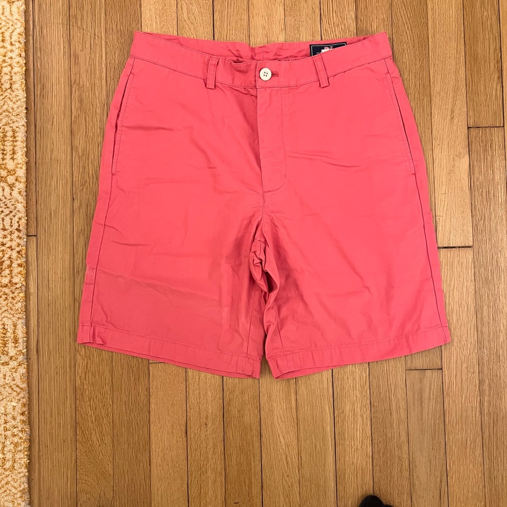 Vineyard Vines Coral Flat Front Shorts